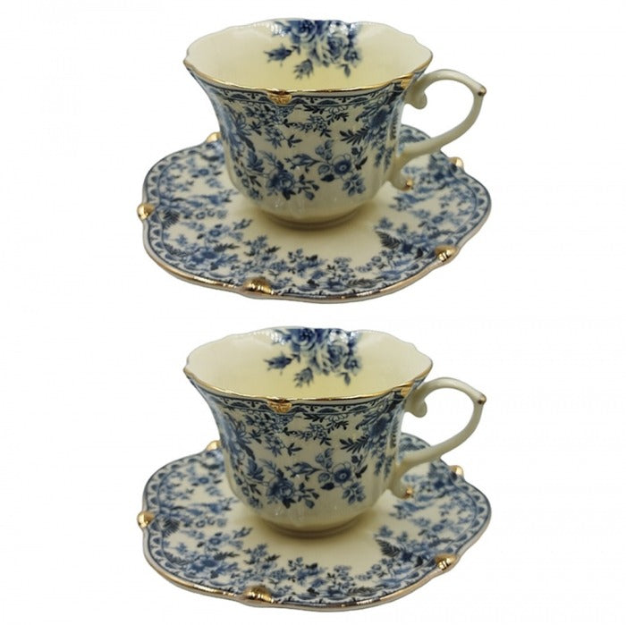 Set Cadou 2 Cesti cu Farfurii elegante, Cutie Cadou, Vintage