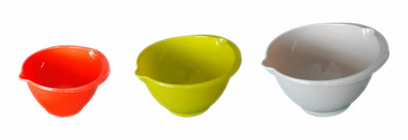 Set 3 Boluri pentru Mixer din Plastic, Multicolor, 1L, 2L, 3L, creme, maioneza, bucatarie, gatit