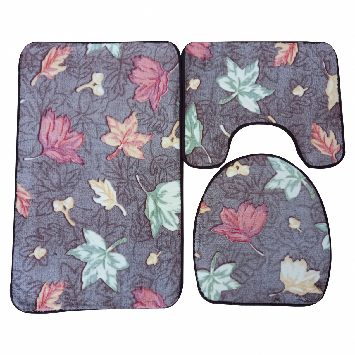 Set 3 covorase pentru baie, Material Textil, 80x50 cm