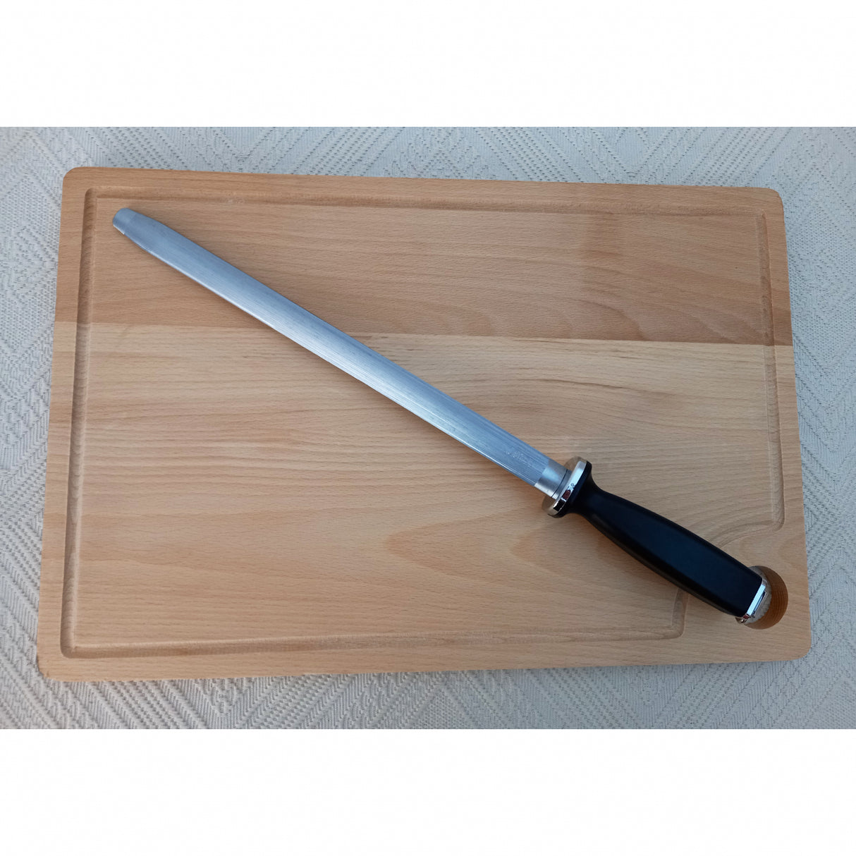 Set 5 Piese - 3 cutite Macelarie, Masat si Satar