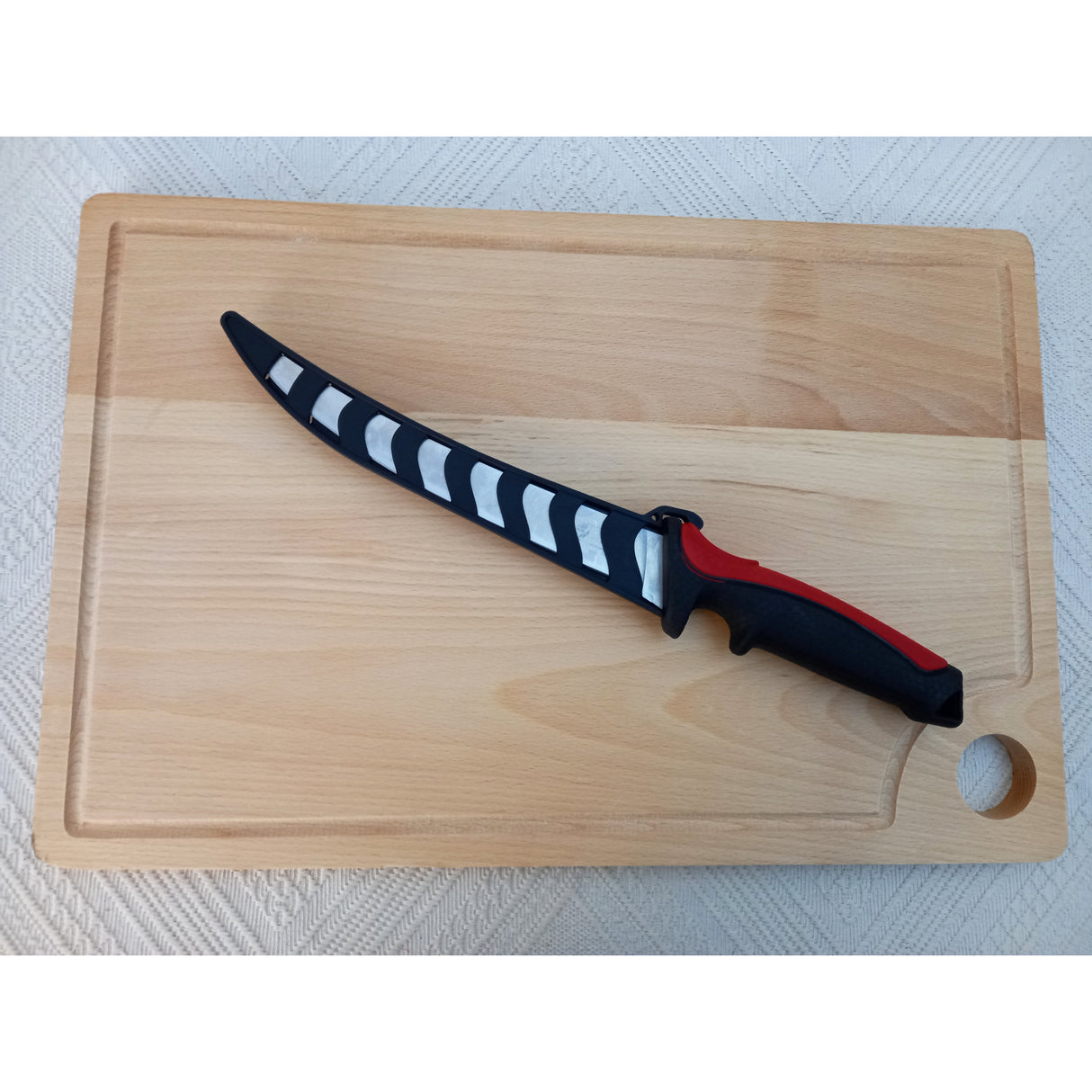 Set 5 Piese - 3 cutite Macelarie, Masat si Satar