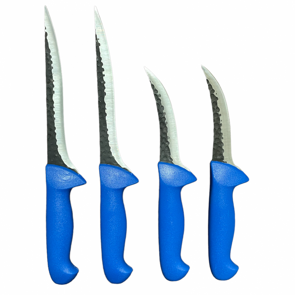 Set 4 cutite macelarie, Calitate Germana, Maner din Plastic Dur Turnat