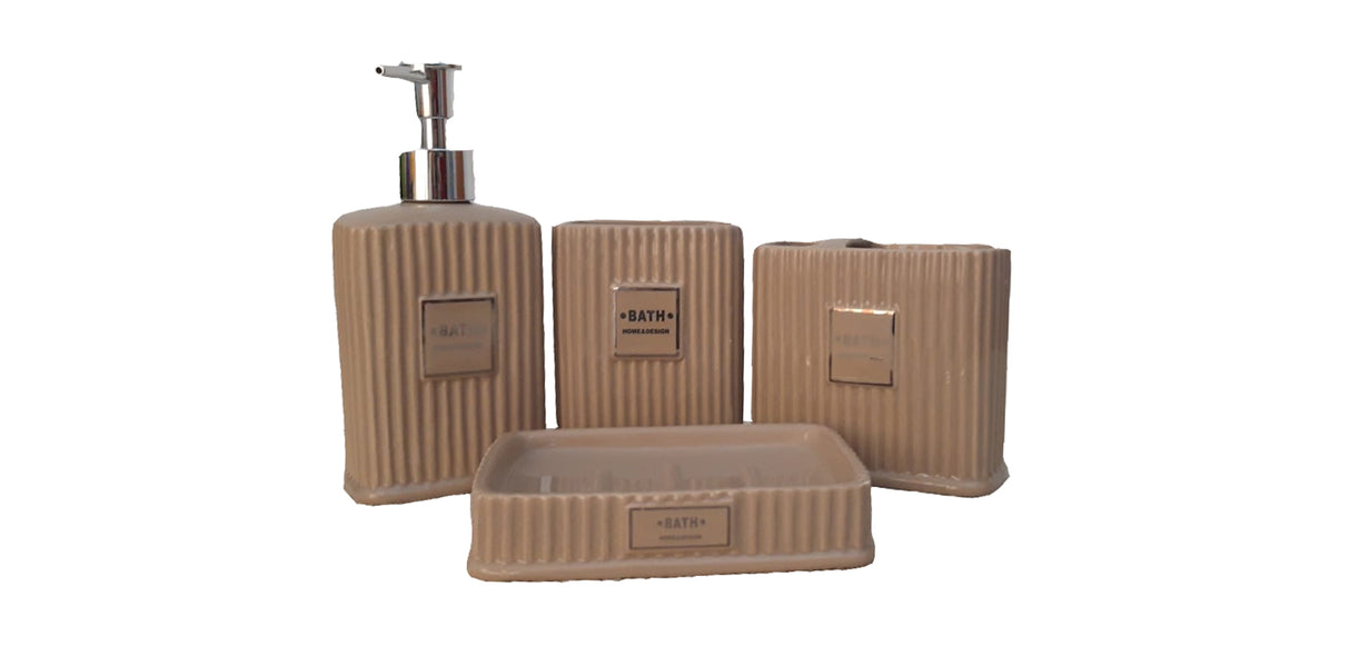 Set 4 Accesorii pentru Baie din Ceramica
