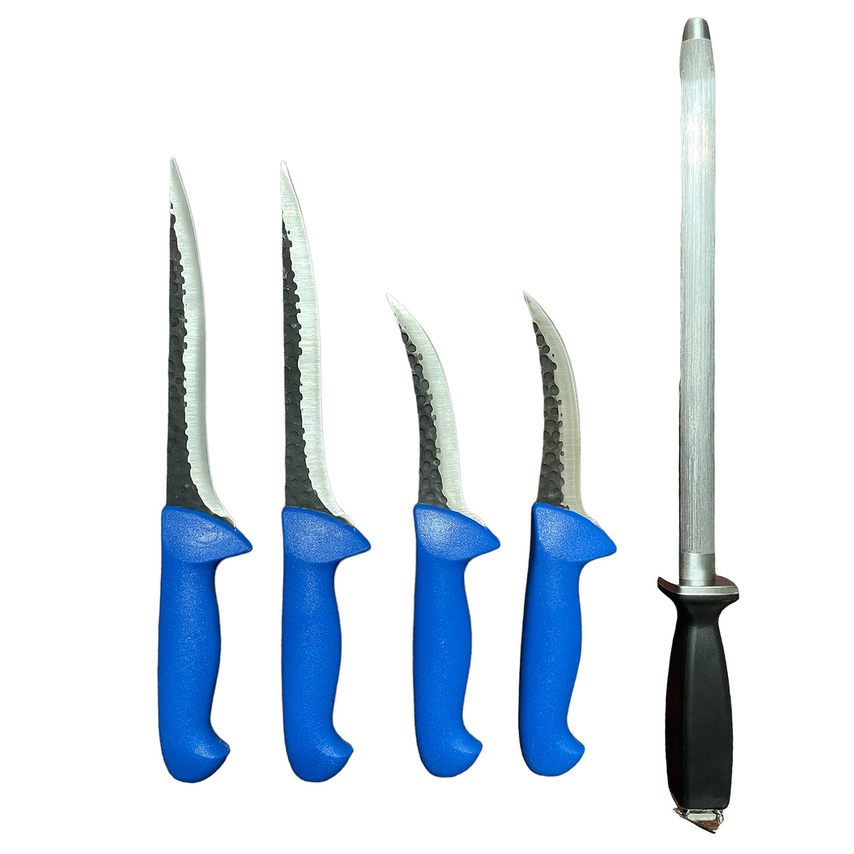 Set 4 cutite macelarie cu masat, Calitate Germana, Maner din Plastic Dur Turnat