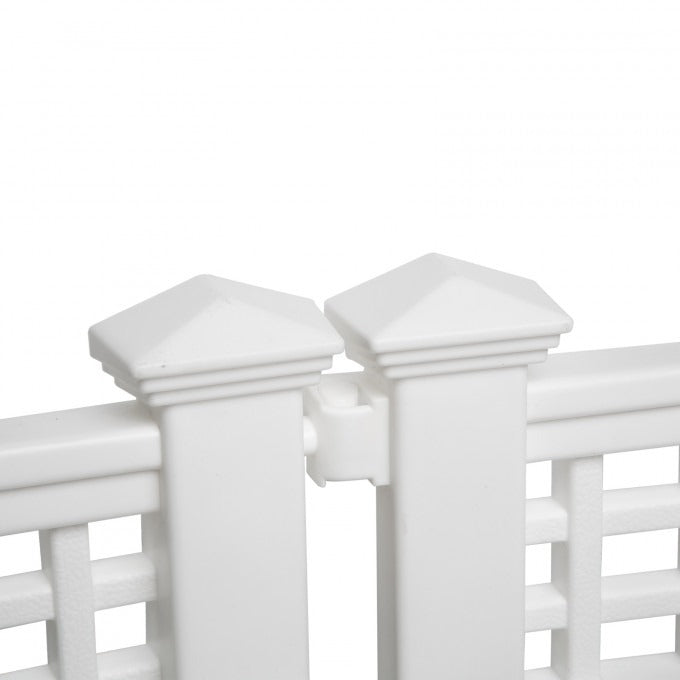 Set 4 Garduri solare cu LED, 58x36x3.5 cm