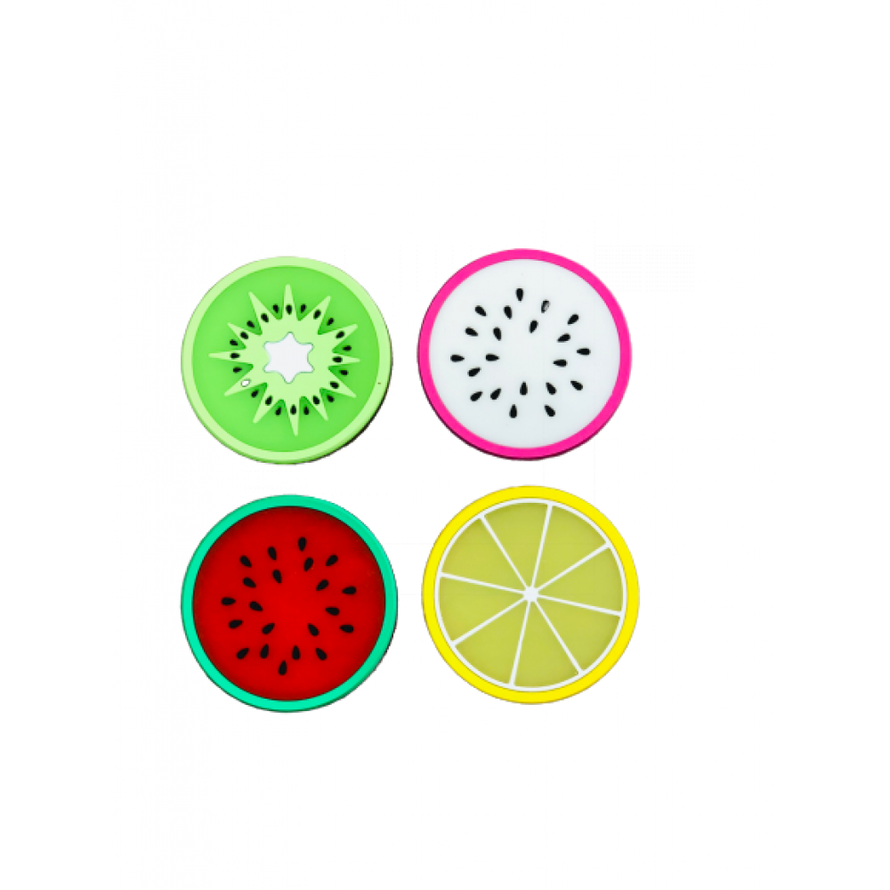 Set 4 suporturi din Silicon pentru pahare, 9 cm