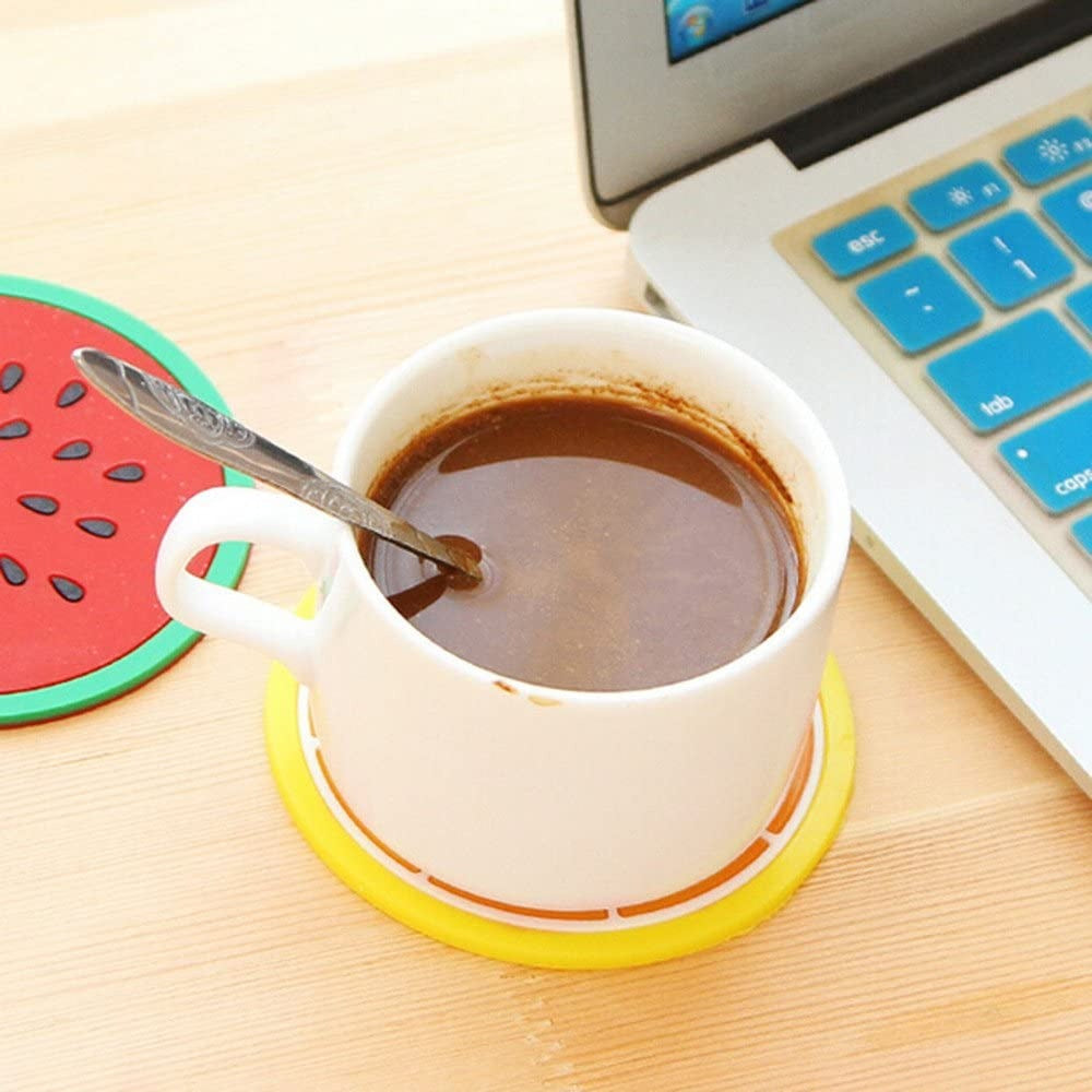 Set 4 suporturi din Silicon pentru pahare, 9 cm