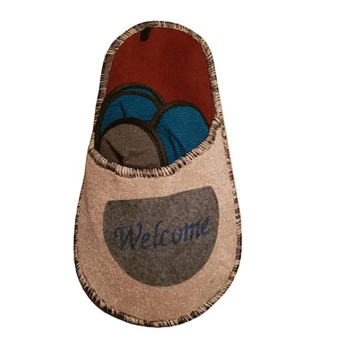 Set 5 perechi papuci de casa, Pasla, 29x52x7 cm