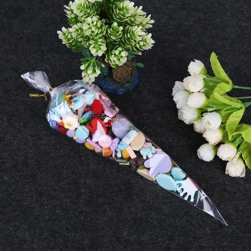 Set 100 Pungi pentru Pos, Ornat Prajituri si Torturi, 35x18 cm