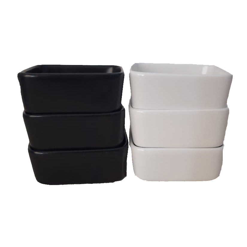 Set 6 boluri pentru desert din ceramica, 9 x 9 cm