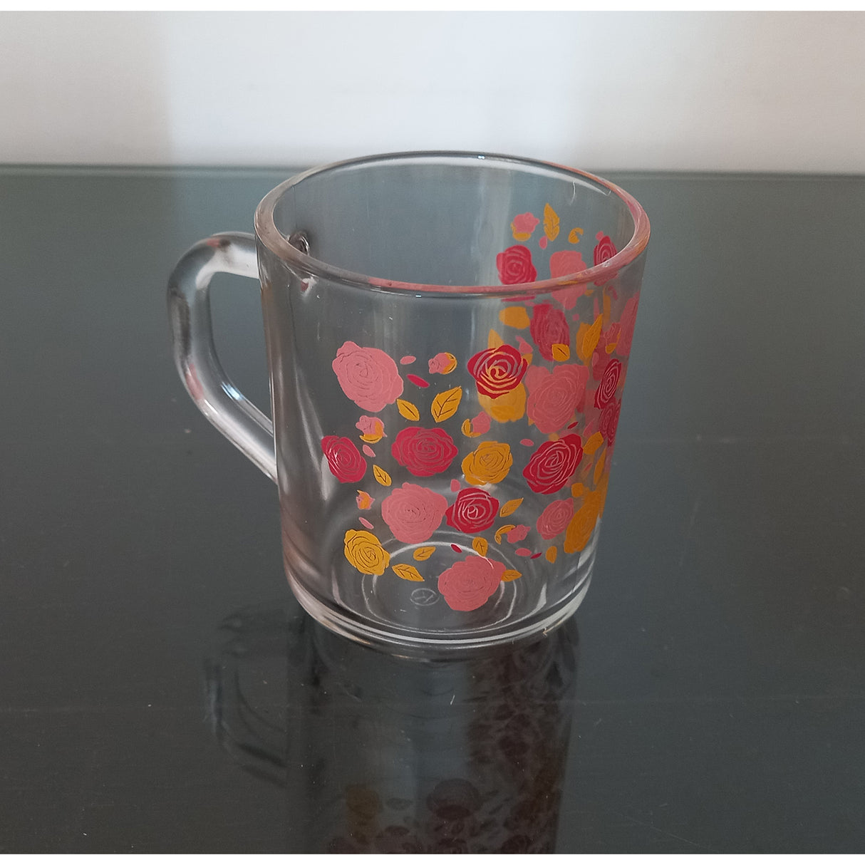 Set 6 cani Capuccino, Multicolore, Sticla, 200 ml