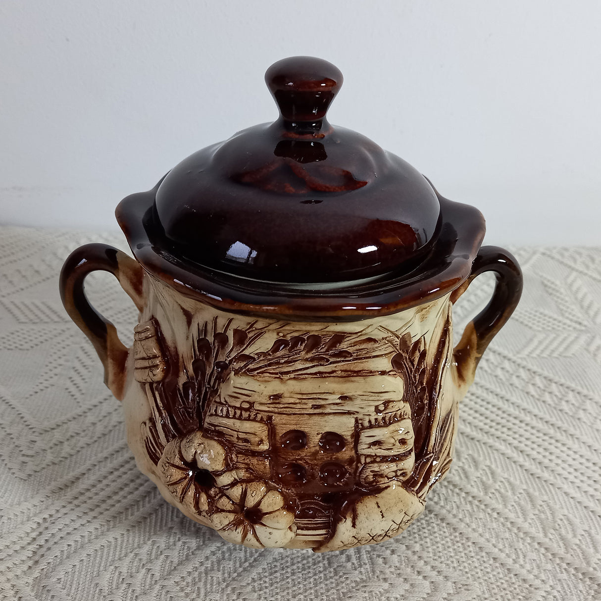 Set Ceramica pentru servire Ceai, Ceainic 1 l cu Zaharnita 500 ml