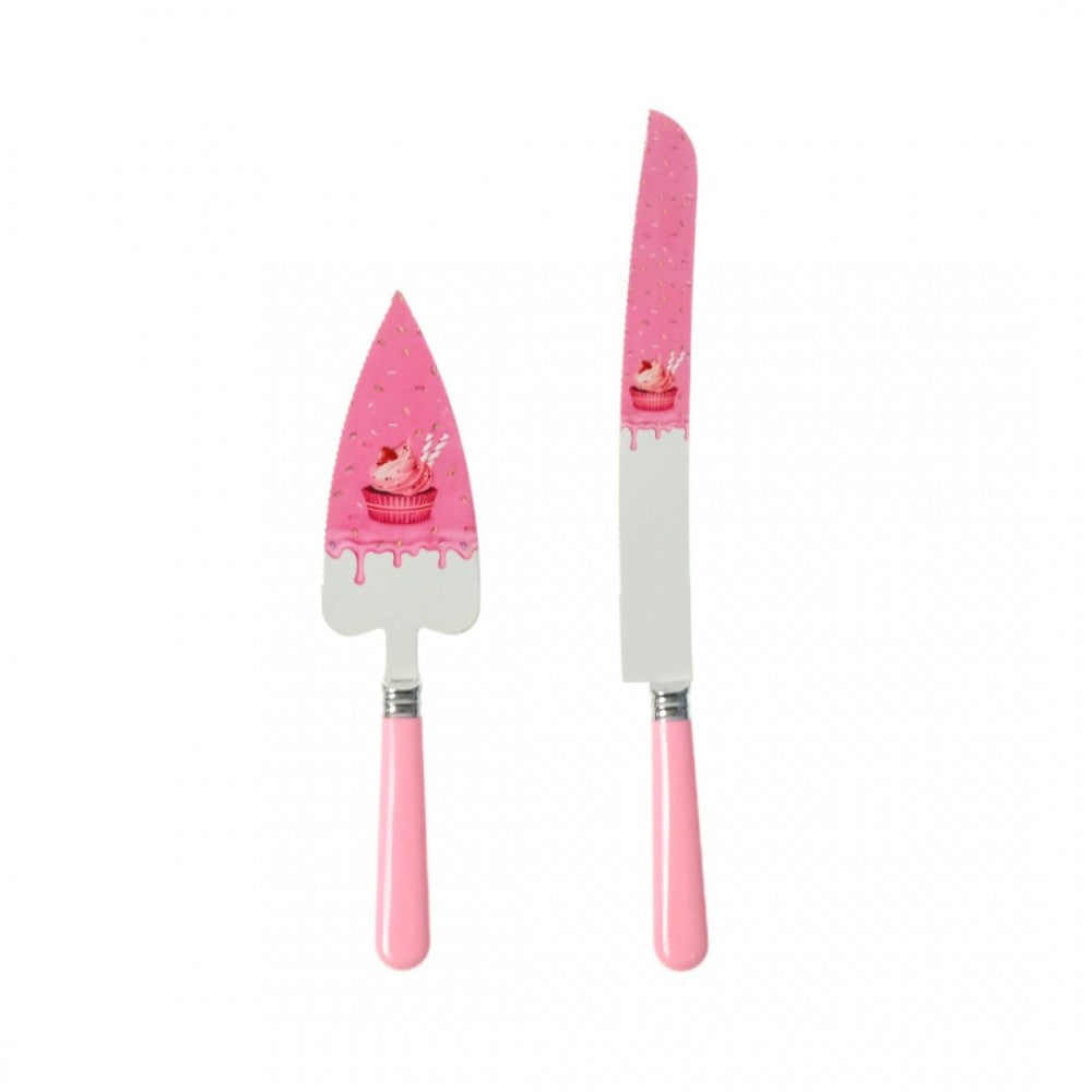 Set pentru taiat Tort, Paleta si Cutit, Metal, 24-30 cm
