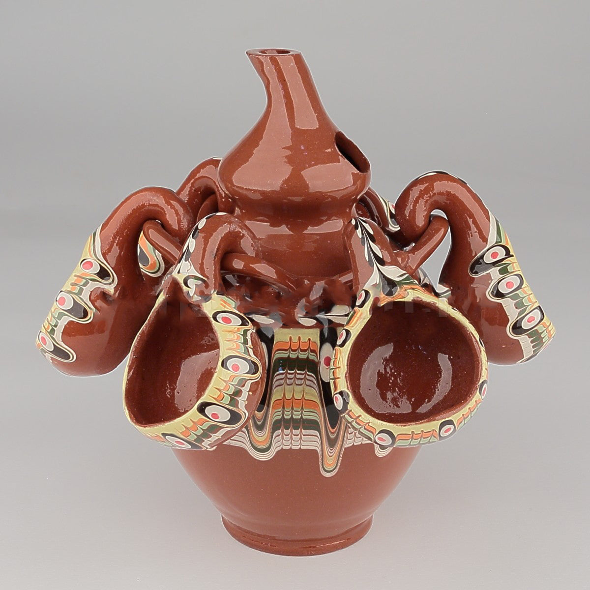 Set pentru Tuica, Ulcior cu 6 cescute, Ceramica, 750 ml