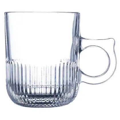 Set 6 Cani , Sticla Transparenta ,Lionel, 250 ml