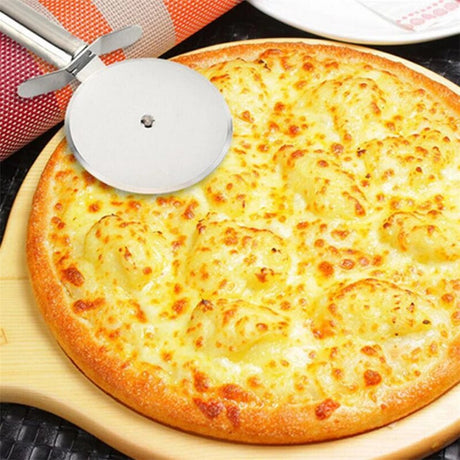 Feliator Pizza cu Maner Metalic, 18x7 cm