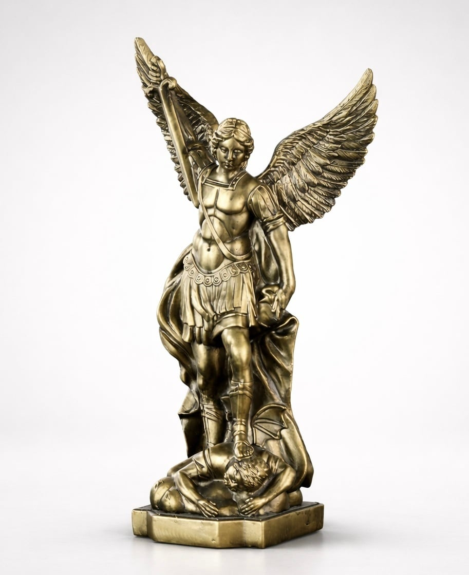Statueta Arhanghelul Mihail,rasina,19cm