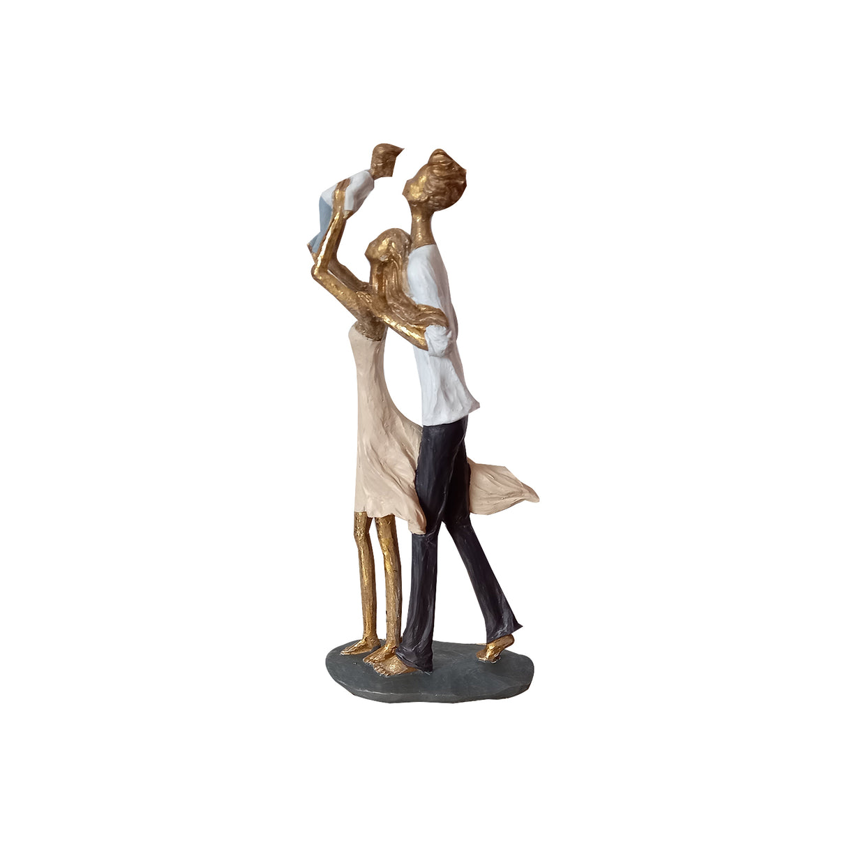 Statueta din Rasina, Calitate Superioara, Familie Dansand, 35 cm