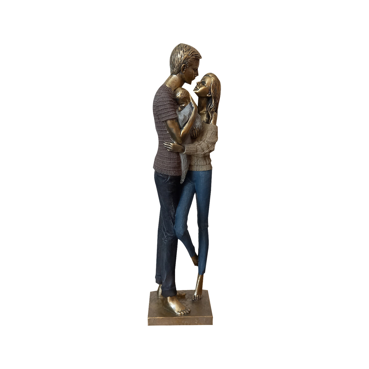 Statueta din Rasina, Calitate Superioara, Familie Fericita, 44 cm