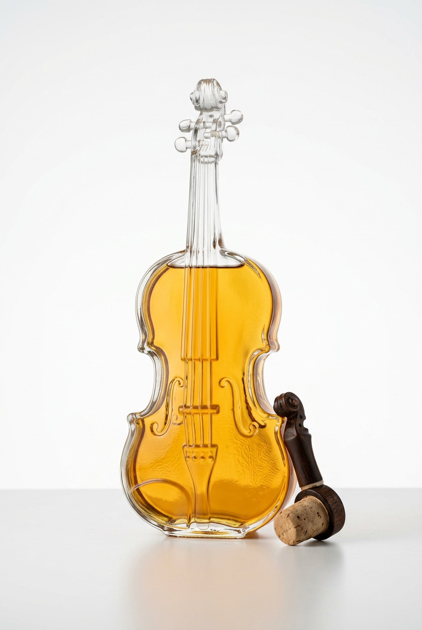 Sticla cu dop model Vioara,500 ml