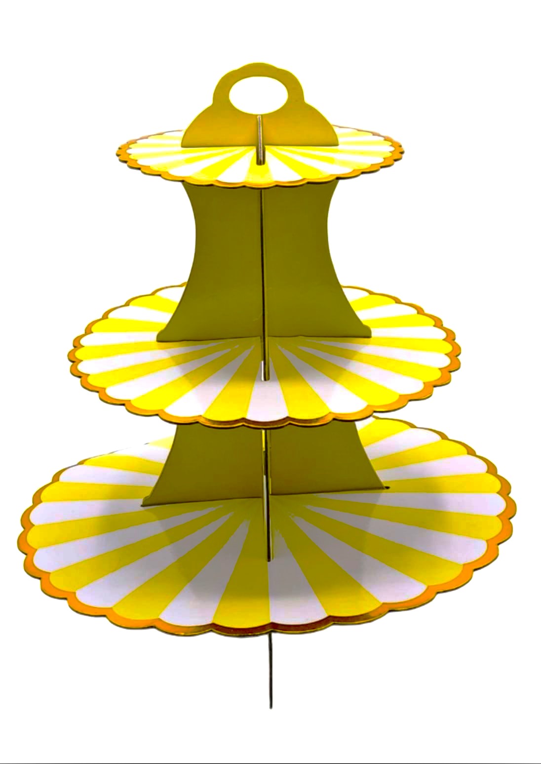 Etajera din carton pentru Prajituri, 3 nivele, 36 cm