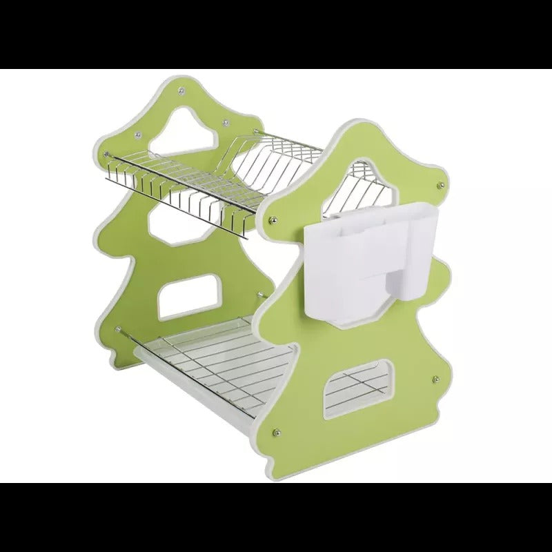 Scurgator pentru vase din Metal cu Tava din Plastic, 40 x 39 x 37 cm