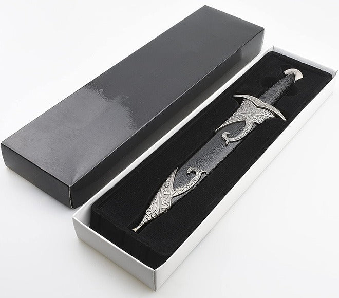 Pumnal Medieval Decorativ, cu Teaca, Inox/Plastic , Cutie Inclusa