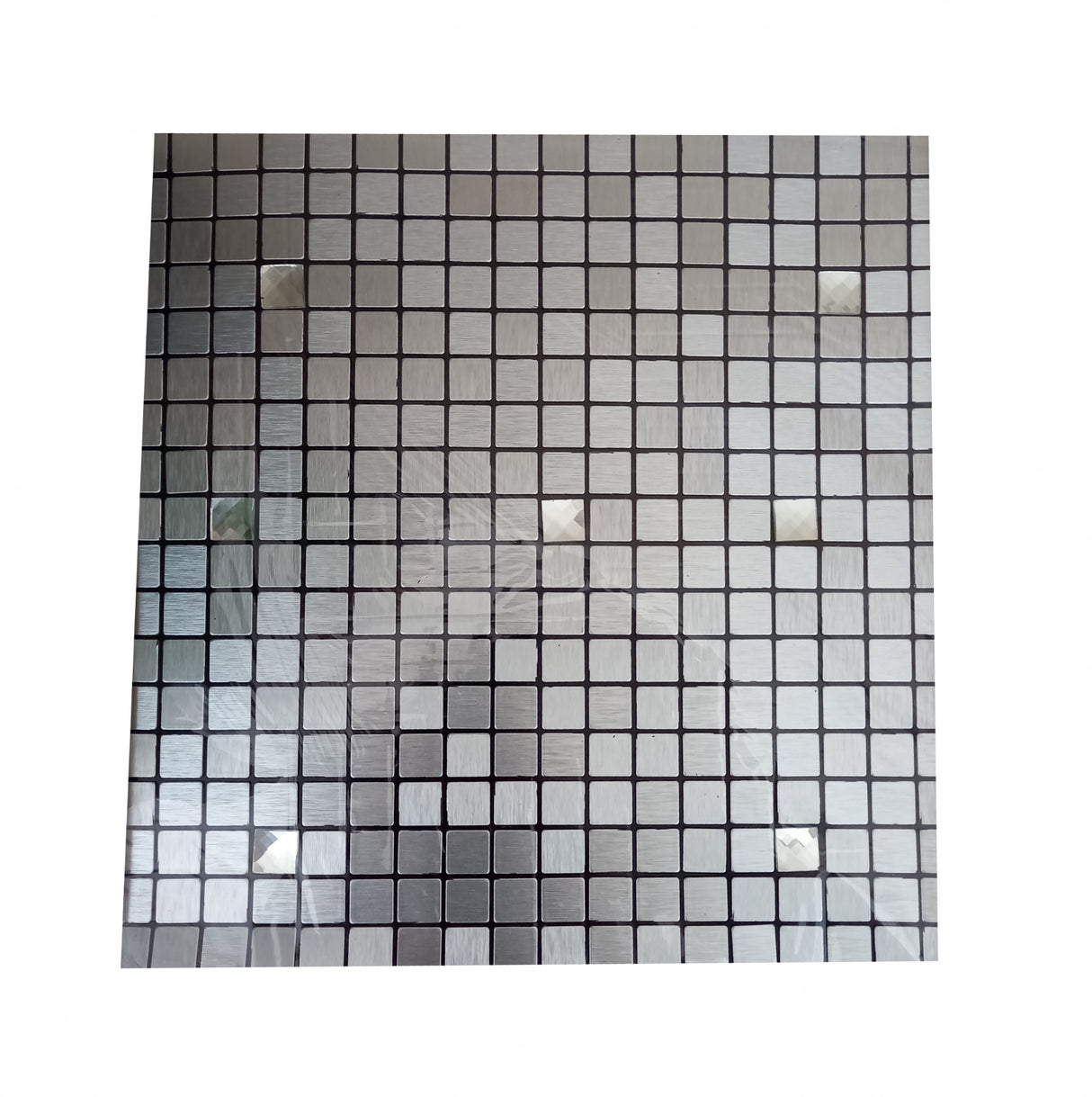 Tapet Sticker, imitatie Faianta Mozaic, Gri, 30x30