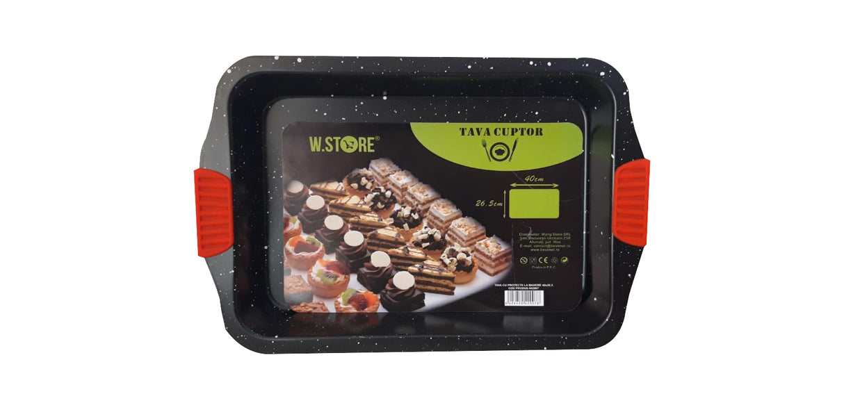 Tava pentru cuptor cu protectie manere, 29x25.5 cm