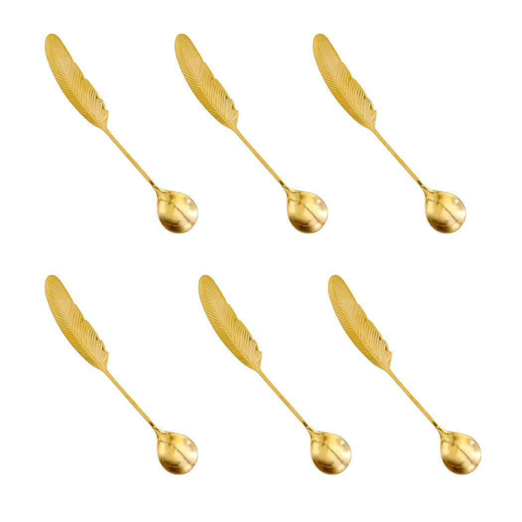 Set 6 lingurite pentru cafea, ceai, desert, inox