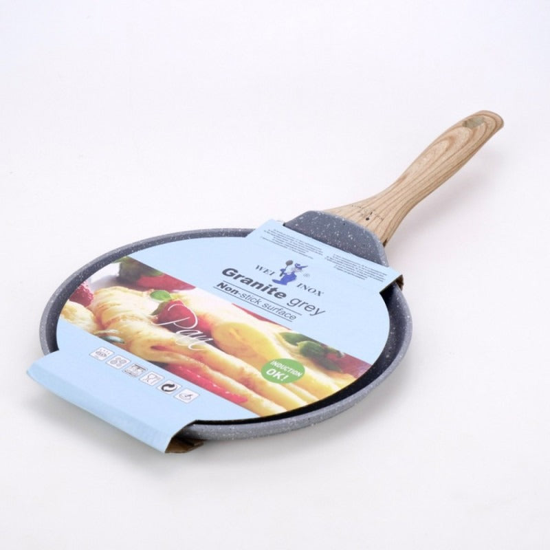 Tigaie pentru Clatite Non Stick, Inox, 24 cm