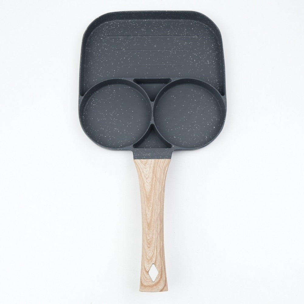 Tigaie Grill compartimentata, Metal, 35x19 cm