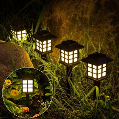 Lampa solara LED tip Felinar, PVC+Metal, 44 x 10 cm