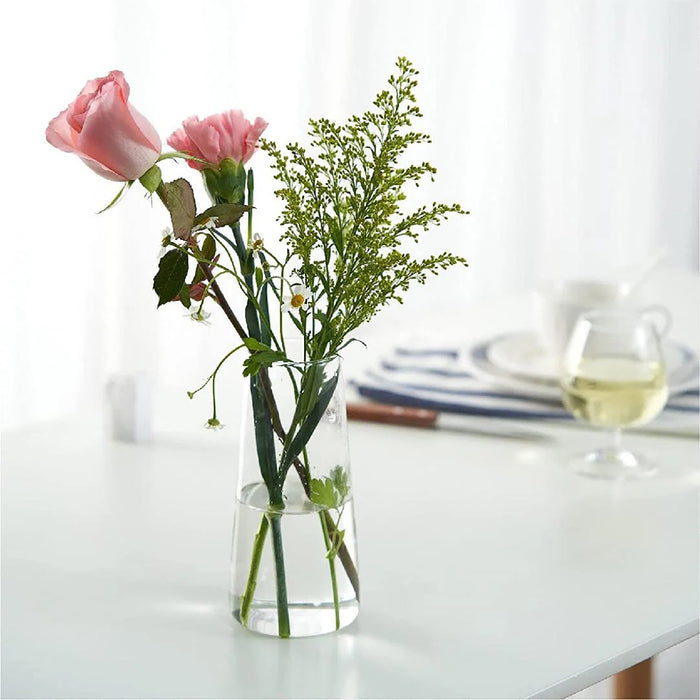 Vaza decorativa Transparenta, Sticla, 20x10x10 cm