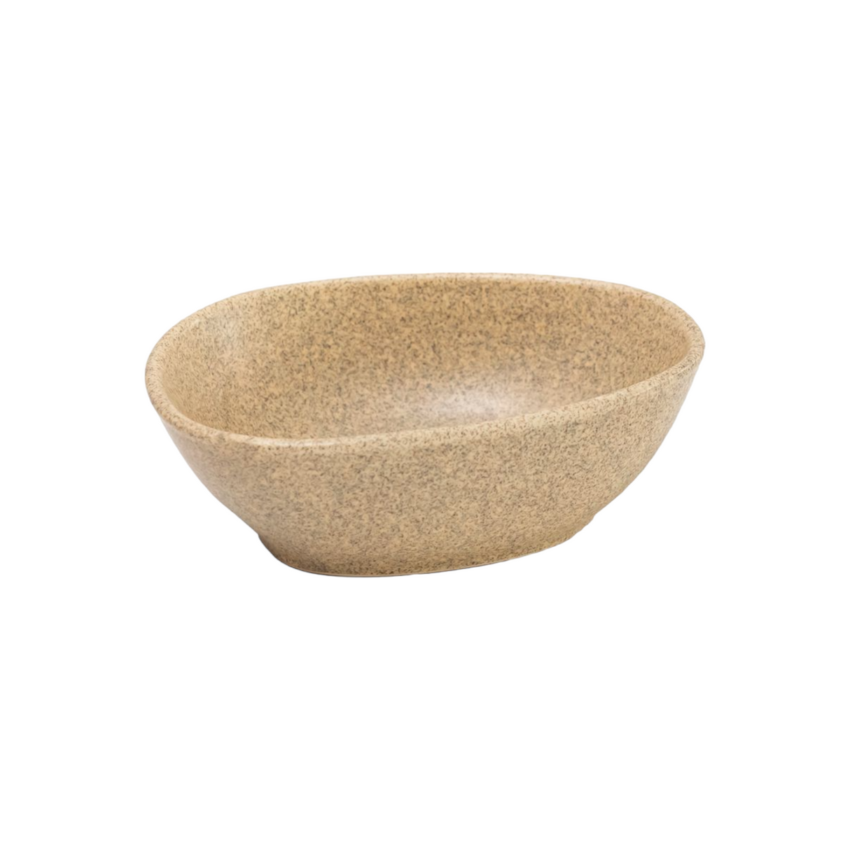 Bol Ceramica Tetris, Inclinat, Nisipiu, 23 cm