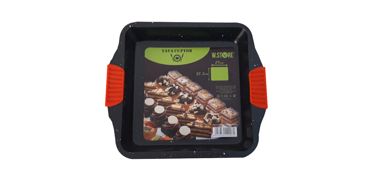 Tava pentru cuptor cu protectie manere, 29x25.5 cm