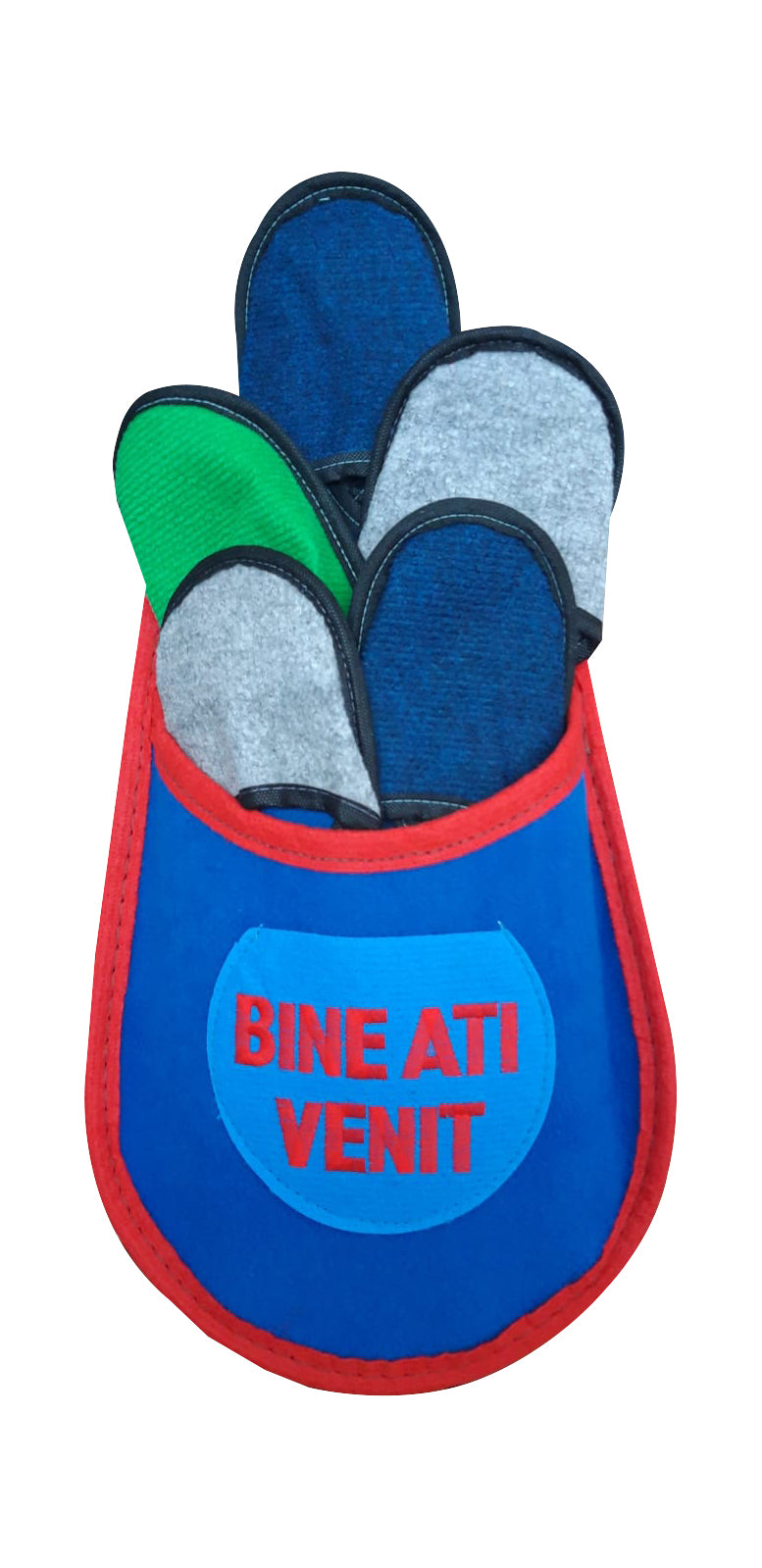 Set 5 perechi papuci de casa, Pasla, 29x52x7 cm