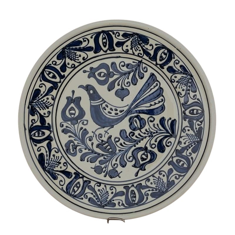 Farfurie Decorativa din ceramica de Corund,Pictata Manual, 13 cm / 24 cm