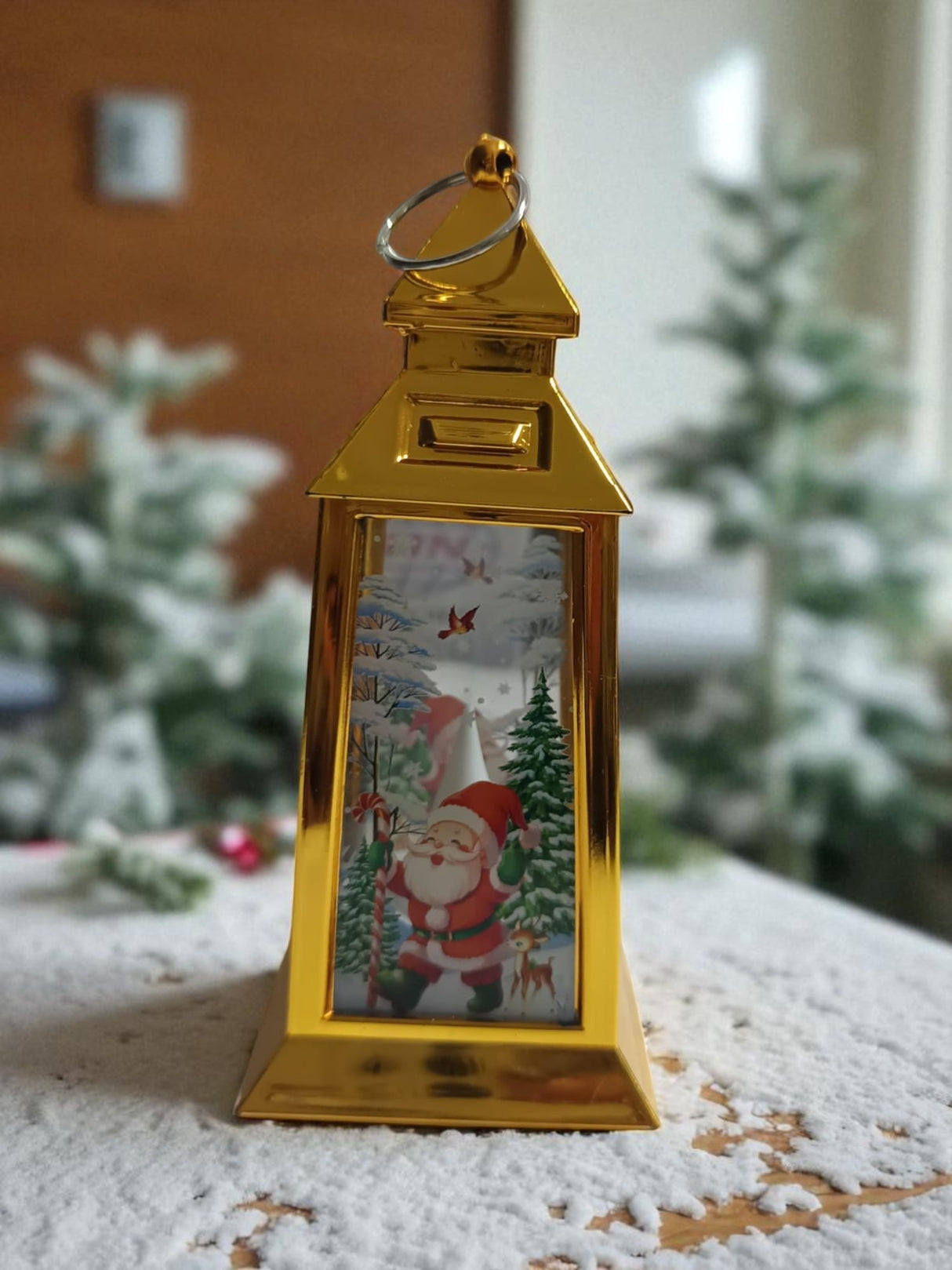 Decoratiune Tip Felinar Cu Baterii, 12 cm