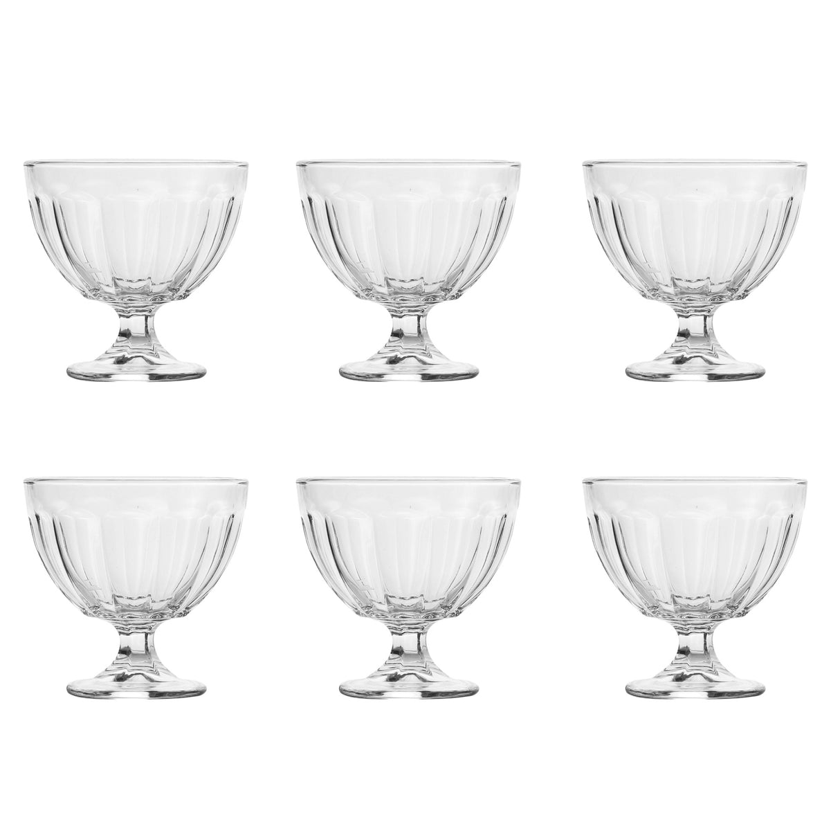 Set 6 Cupe Inghetata  Flamengo, 300 ml