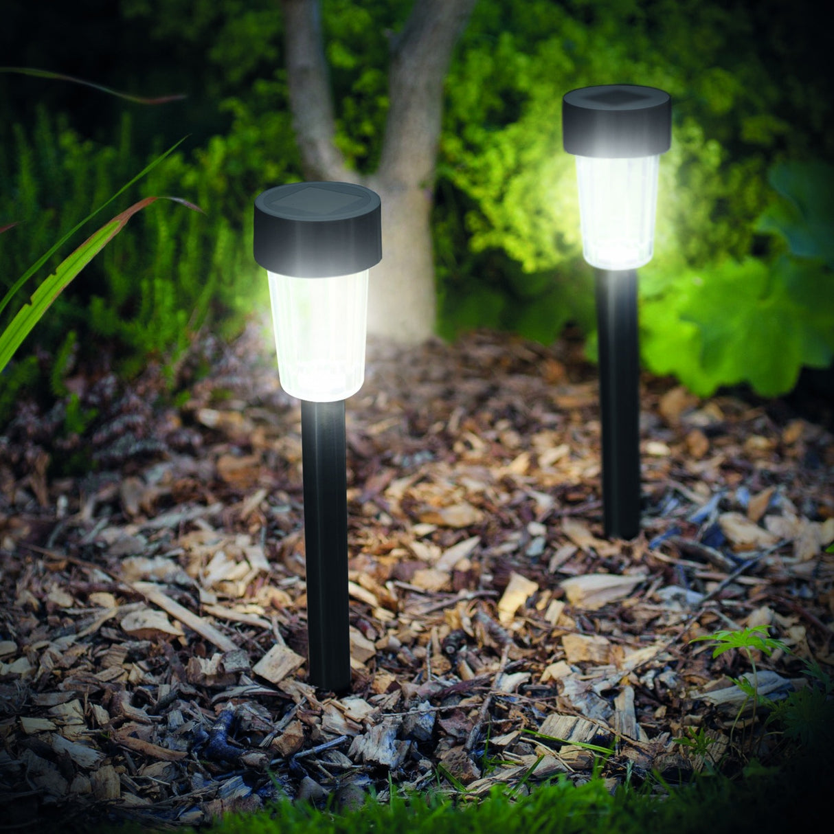 Lampă solară LED pentru exterior - 30x4,5 cm,  plastic