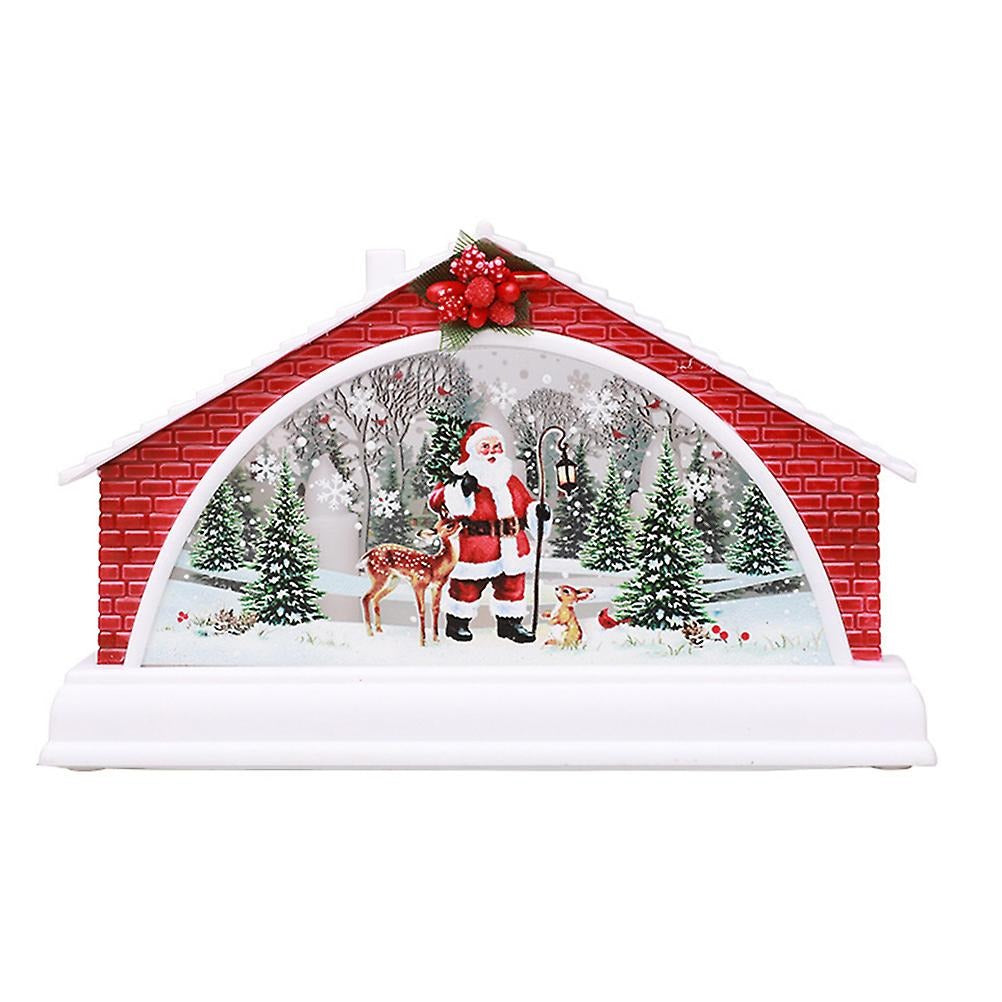 Decoratiune de Craciun, Casuta , LED, 15.5 cm