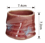 Cana din ceramica în stil japonez, Pictata Color – 220ml