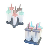 Set 6 forme pentru inghetata colorate,plastic,16cm