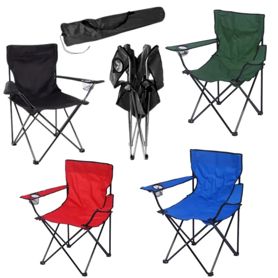 Scaun camping pliabil,52x52x80 negru
