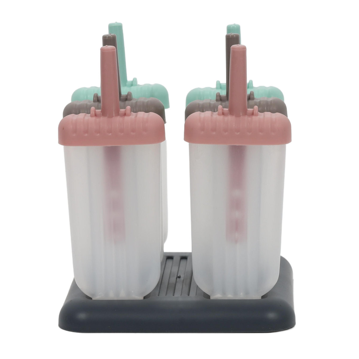 Set 6 forme pentru inghetata colorate,plastic,16cm