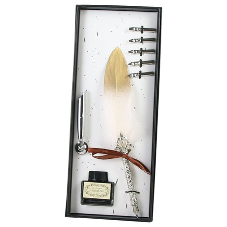 Set Pana de scris Vintage „Enjoy Your Life – 8 piese