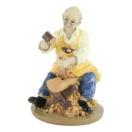 Figurina Bunic sculptor , Rasina , 16x11 cm