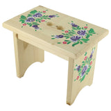 Scaun din Lemn , Pictat Manual , 28x18x21 cm