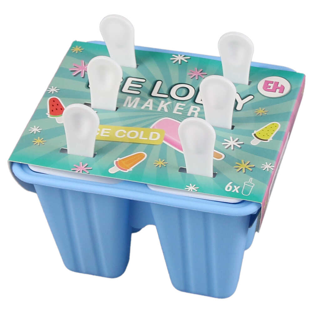 Set 6 forme pentru inghetata, din silicon, 14×12 CM